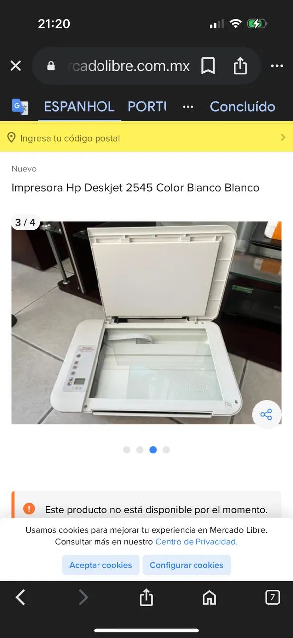Impresora Hp Color Blanco Blanco - Foto 4