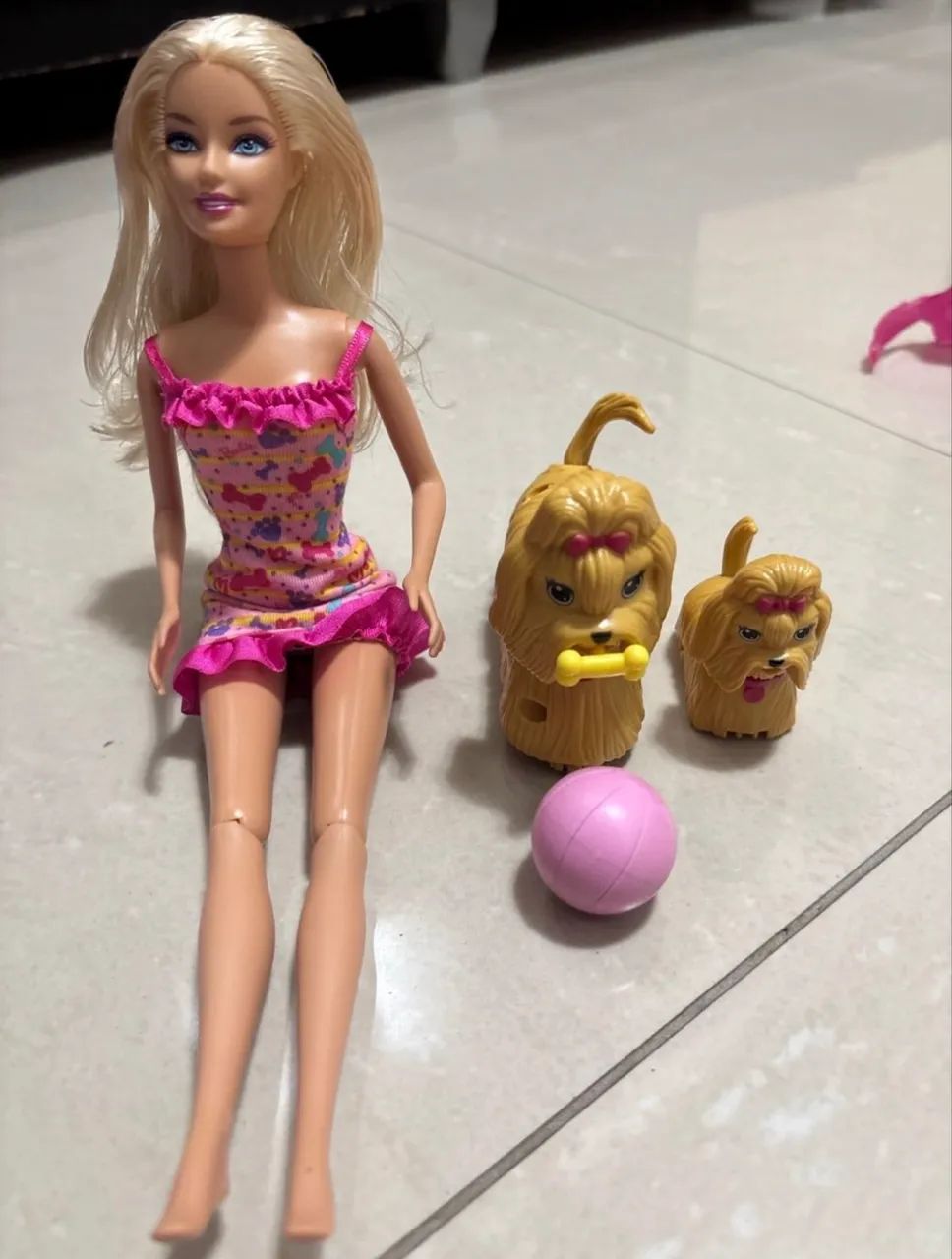 cachorros da barbie que andam+ boneca