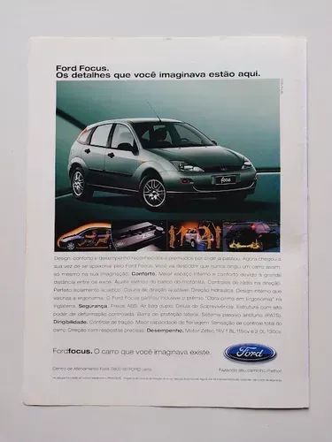 Propaganda de Revista Ford Focus Hatch 2001 Folder 4 Pgs. - Foto 3