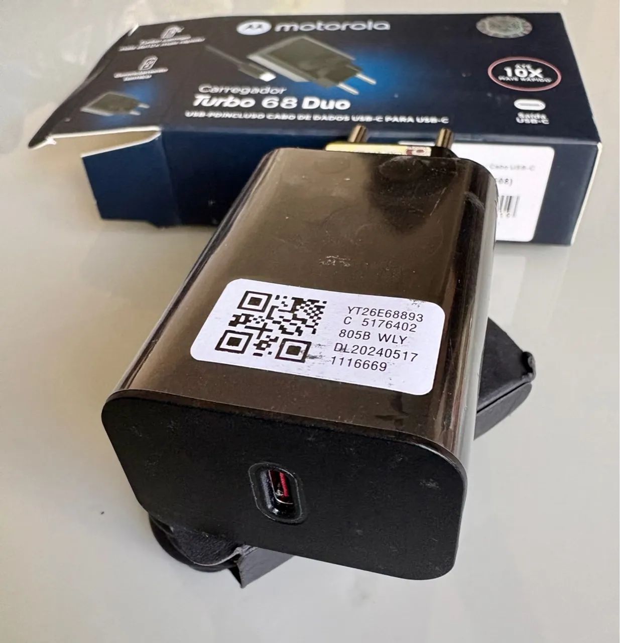 Carregador Motorola Turbo power  68w  novo em Bauru  