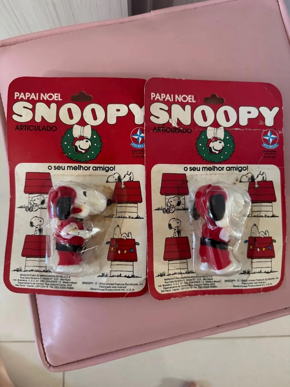 2 snoopys articulado estrela