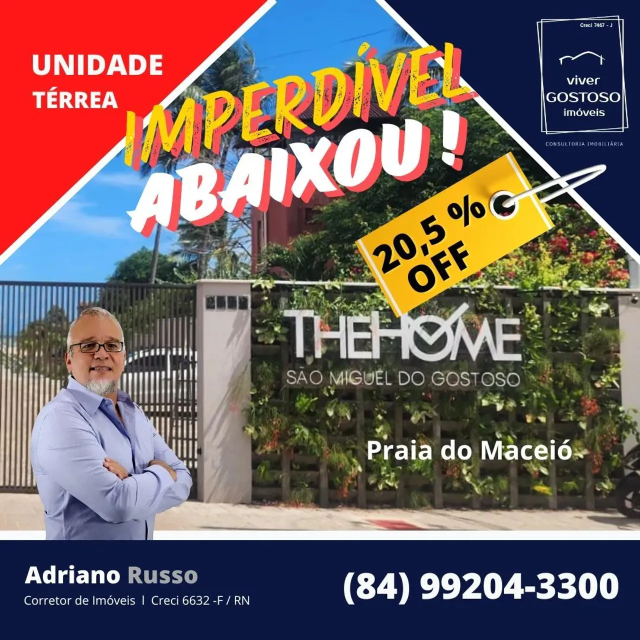 THE HOME - Apartamento em Condomínio Pé na Areia - Praia do Maceió - São Miguel do Gostoso