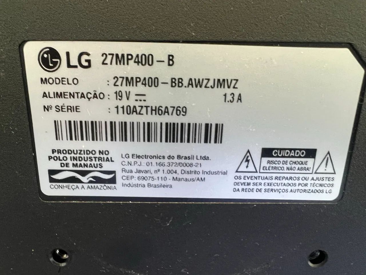 Monitor lg 27 polegadas 27mp400 - Foto 3