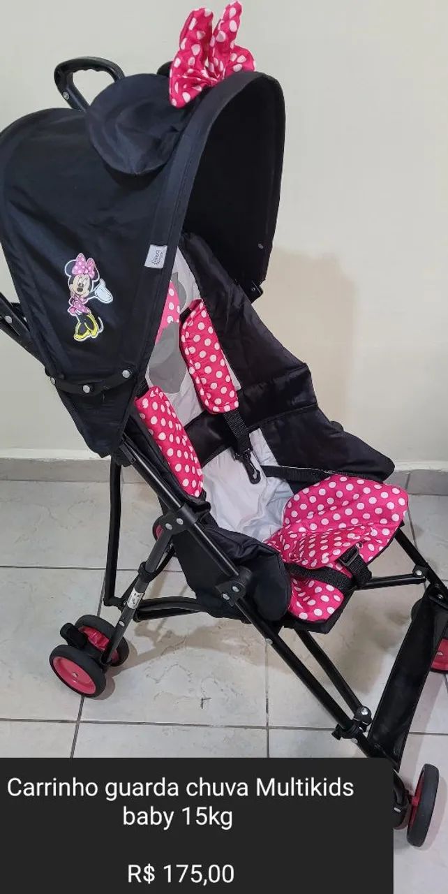 Carrinho guarda chuva Multikids baby até 15kg  - Foto 3