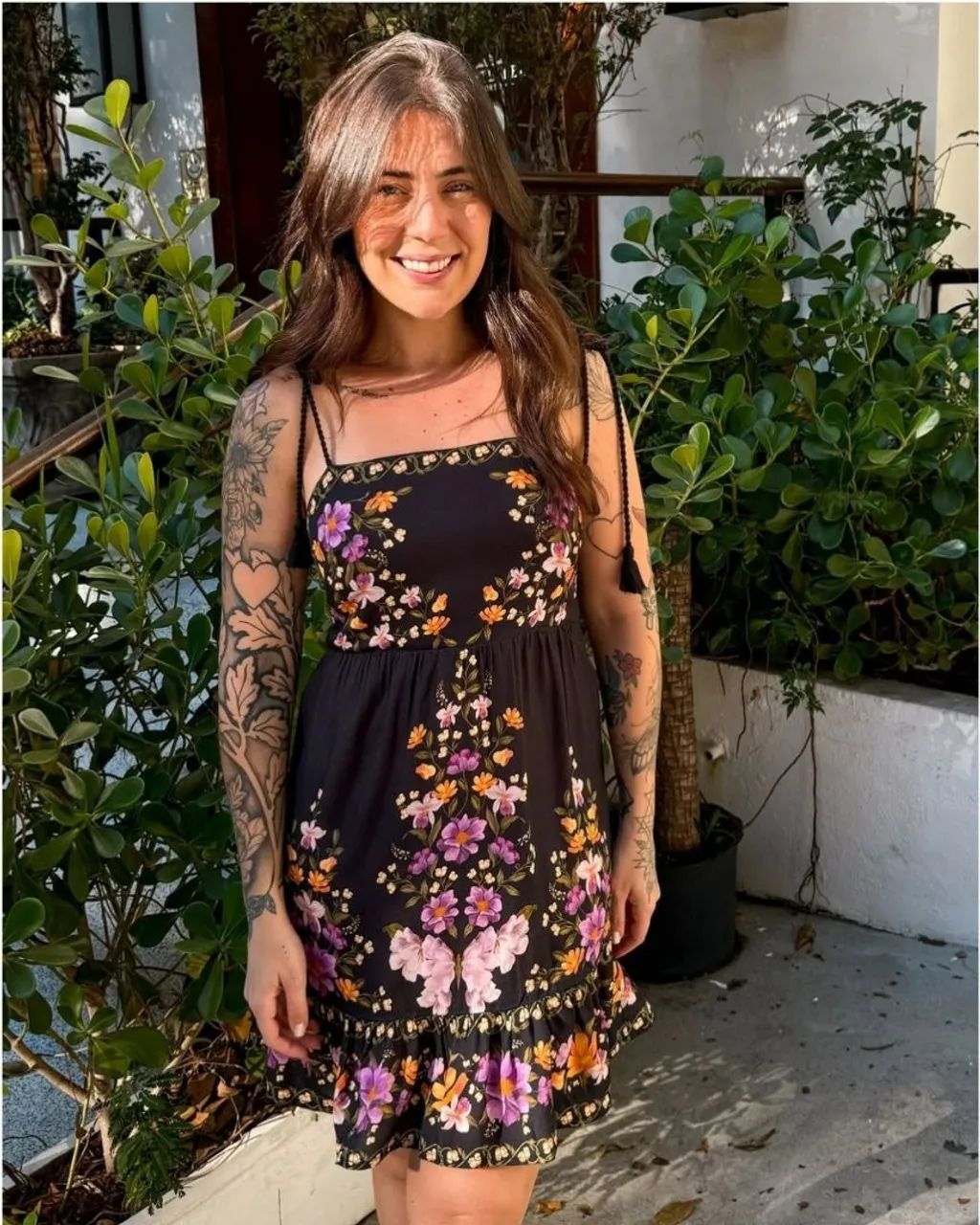 Vestido Farm novo (tag) Borboleta em Flor