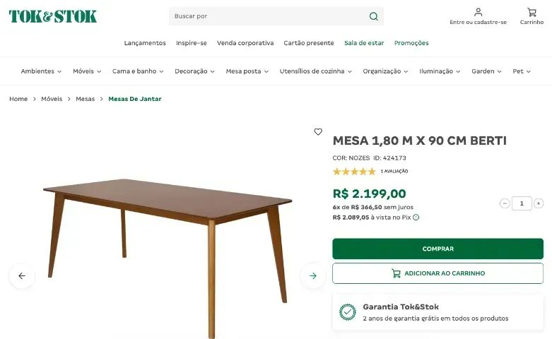Mesa de Jantar 6 lugares - Foto 2