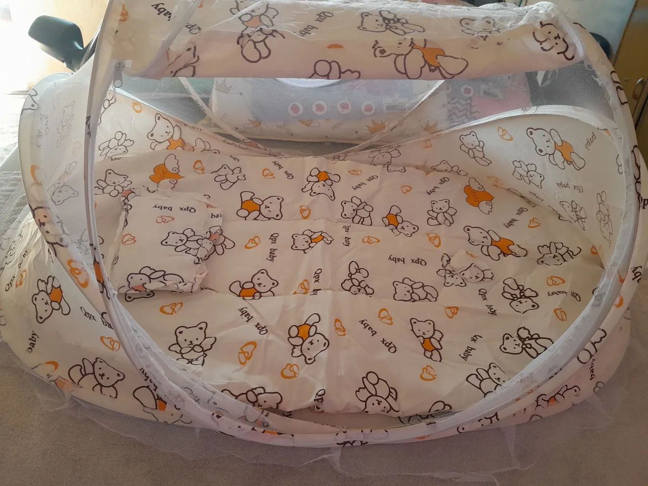 BERÇO PORTÁTIL ACOLCHOADO 120 REAIS AVISTA  - Foto 5