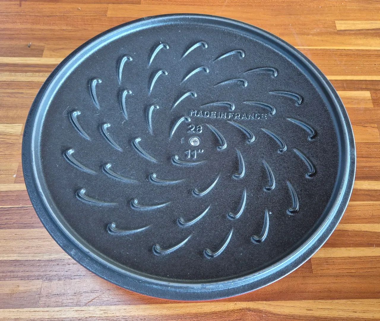 Caçarola Redonda Baixa Chistera, 28cm, Cereja, Ferro Fundido - Foto 5