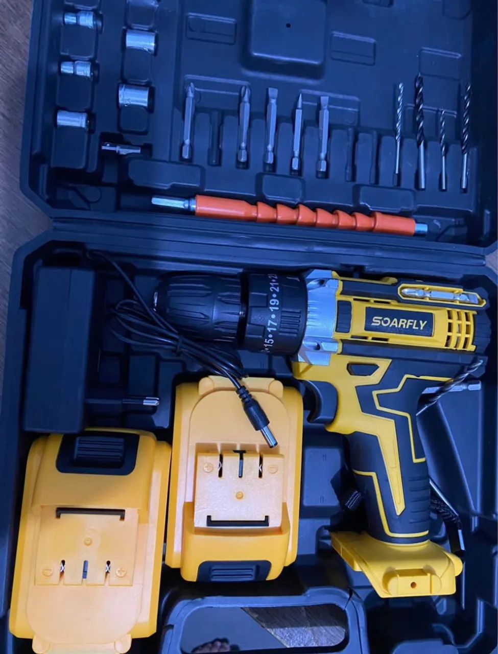 21V Cordless Screwdriver/Drill with 2 Batteries