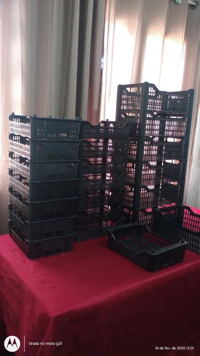 Caixas organizadora utilidades vaiadas (lote)