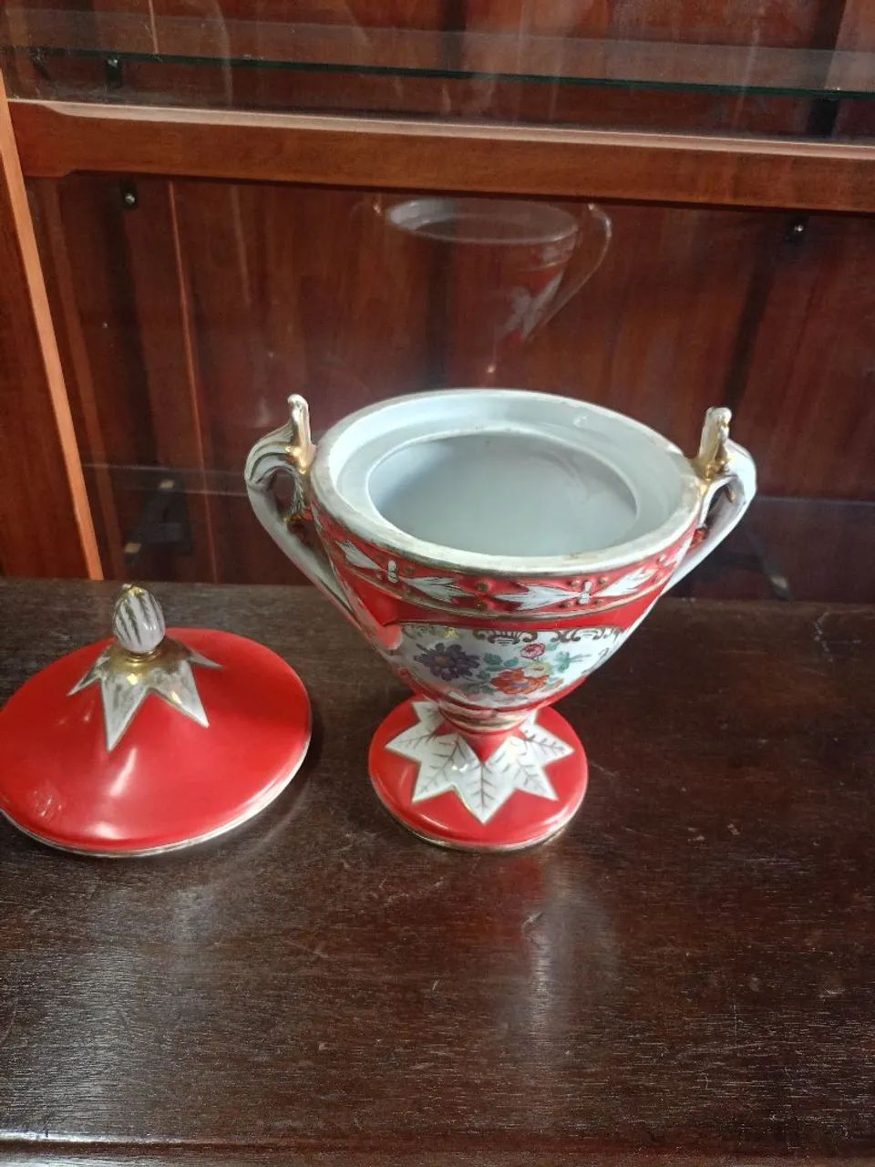 Vaso Antigo Decorativo com Tampa - Foto 2