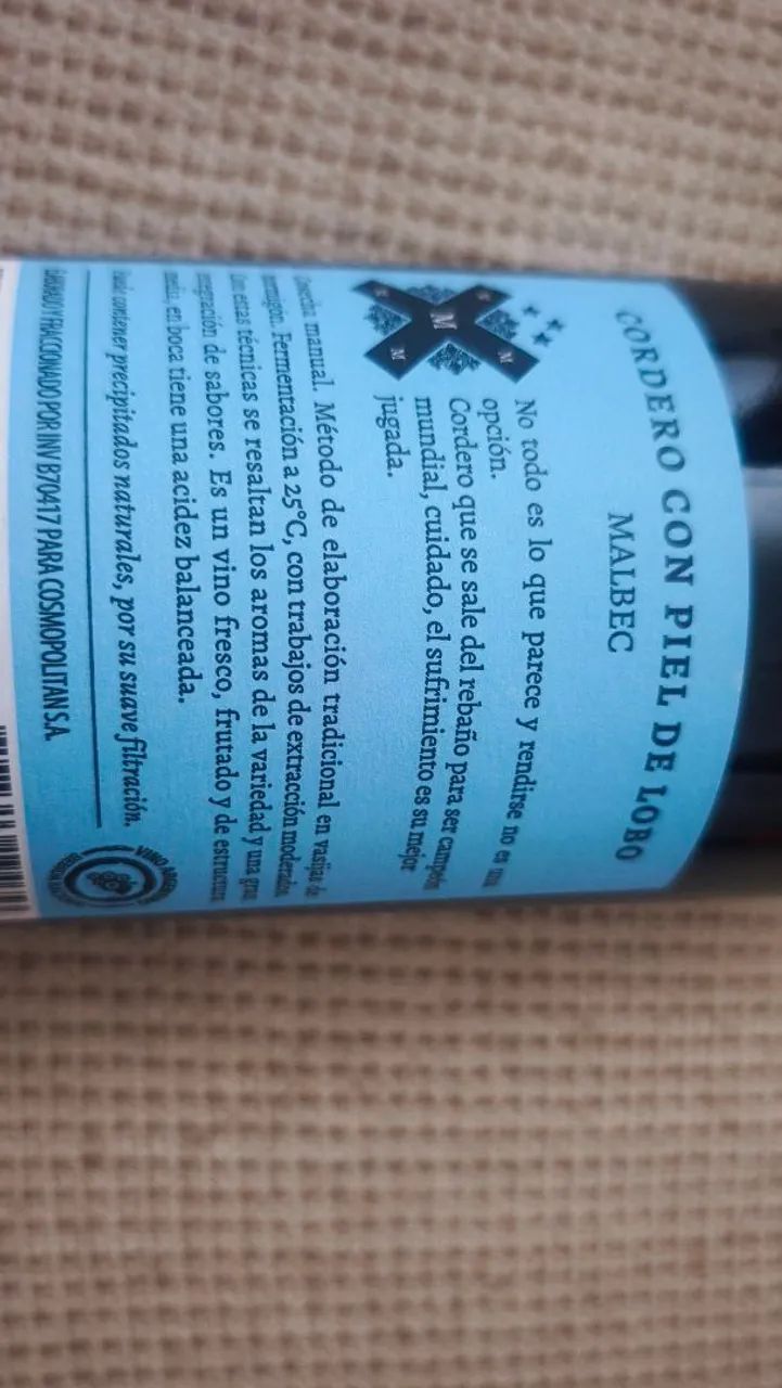 Vinho cordeiro com Puel de Lobo Malbec - Foto 4