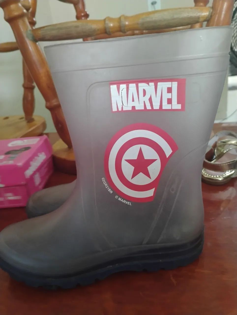 Bota de chuva capitão América Tam 32