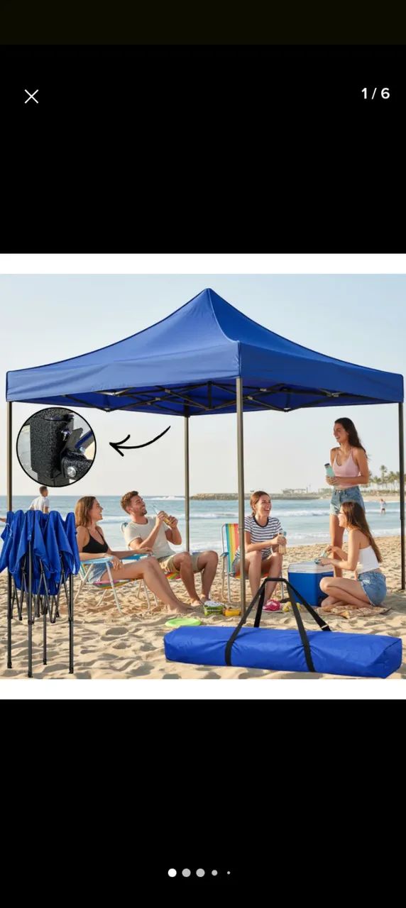 Tenda Gazebo Sanfonada 3x3 - Foto 4