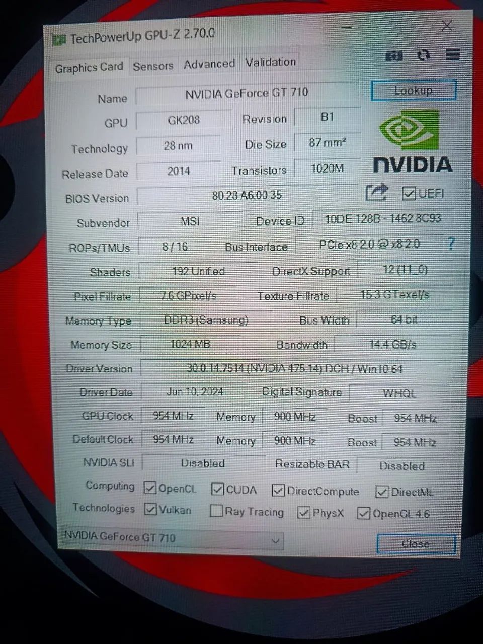 Placa de vídeo Gt 710 1GB - Foto 3