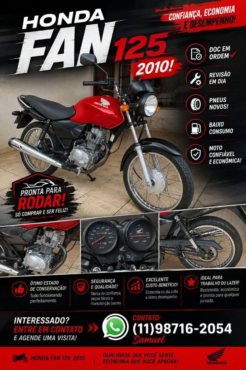 Honda 125 perigar e transferir.