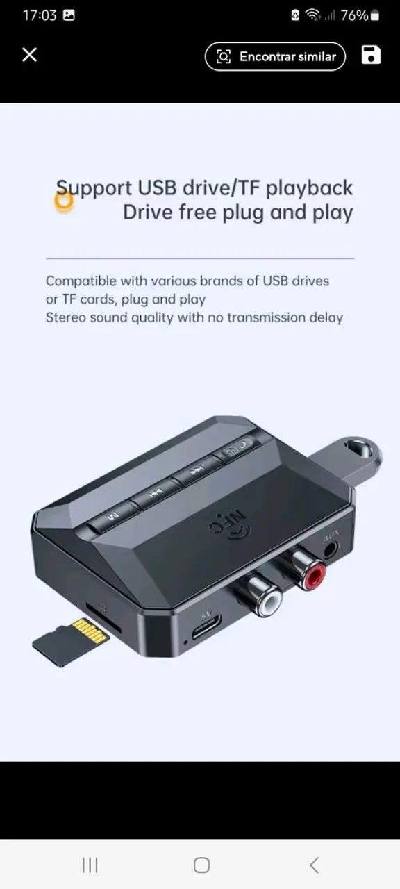 receptor de áudio Bluetooth  - Foto 3