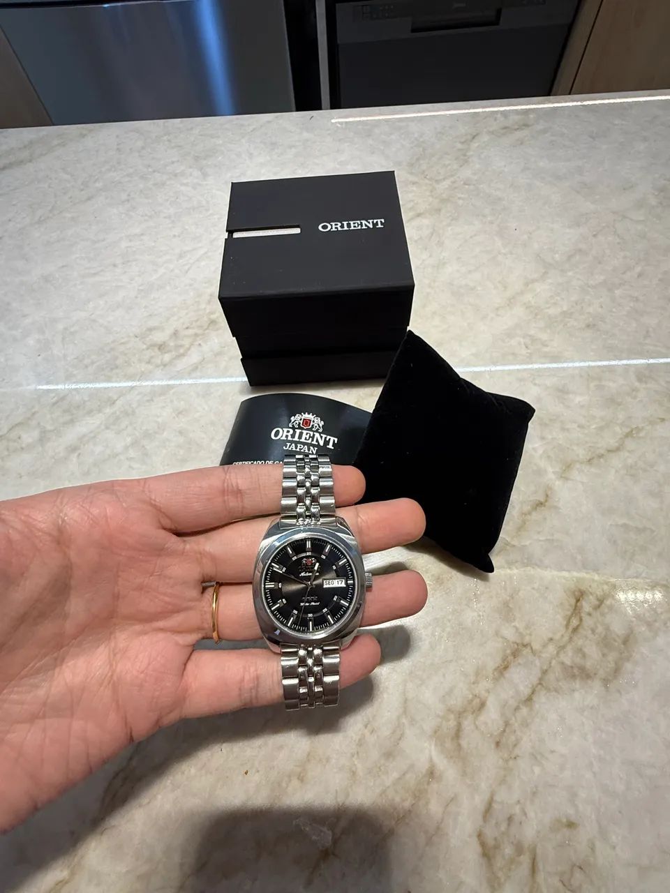 Orient 3 estrelas Heritage YN6SS005 - Foto 4
