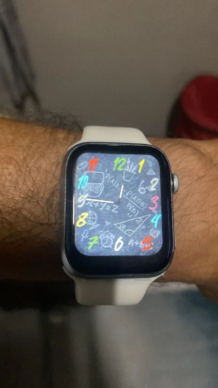 Smartwatch S10 Watch X Serie 10 Microwear 2025 Amoled Caixa Prateado Pulseira Branco Bisel - Foto 4