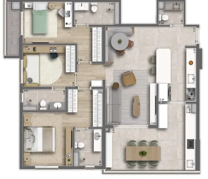 PLANTA 120m²