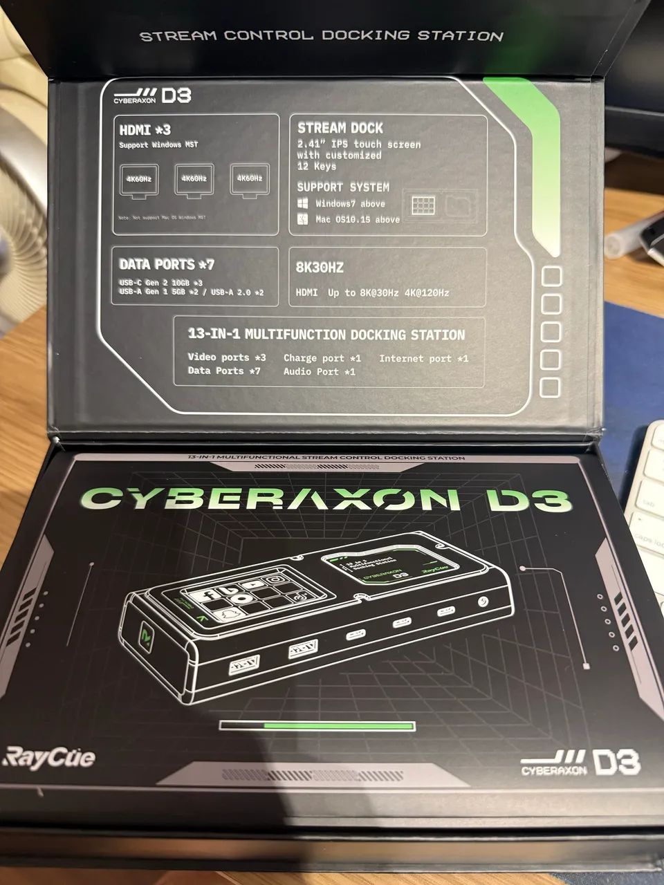 Ray cue Cyberaxon dockstation com stream deck  - Foto 5