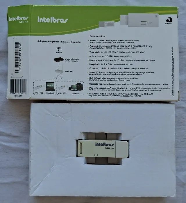 Adaptador Usb Wifi Wireless Intelbras N150 - Wbn900 - Foto 3