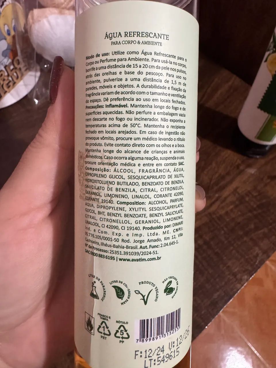 Body splash e hidratante Avatim - Foto 3