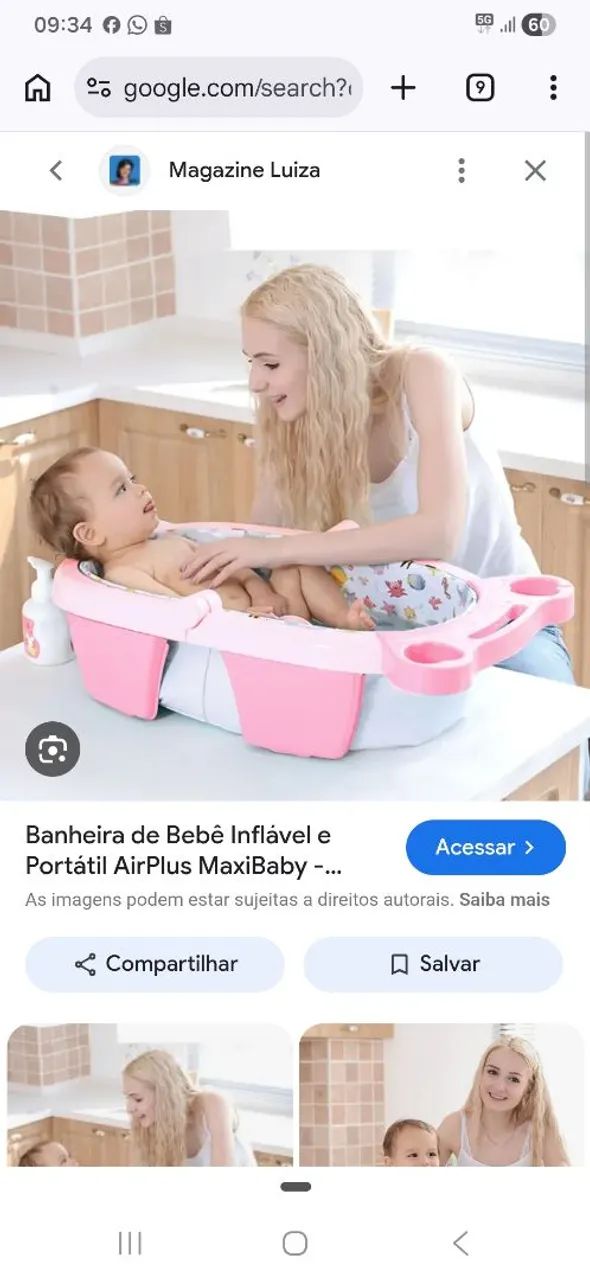 Banheira de bebê portátil  - Foto 3