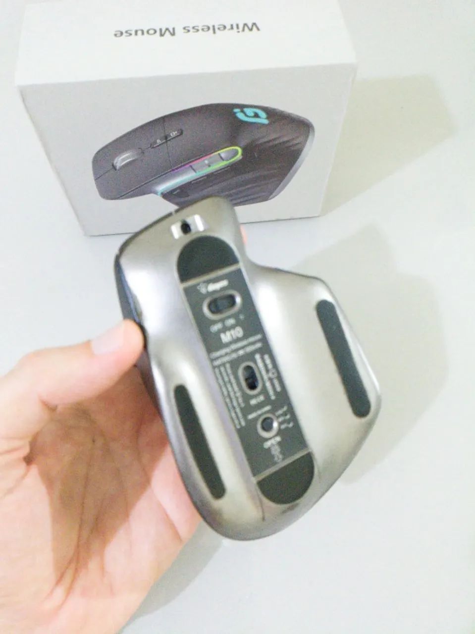 Mouse Ergonômico Bluetooth Silencioso - Foto 4