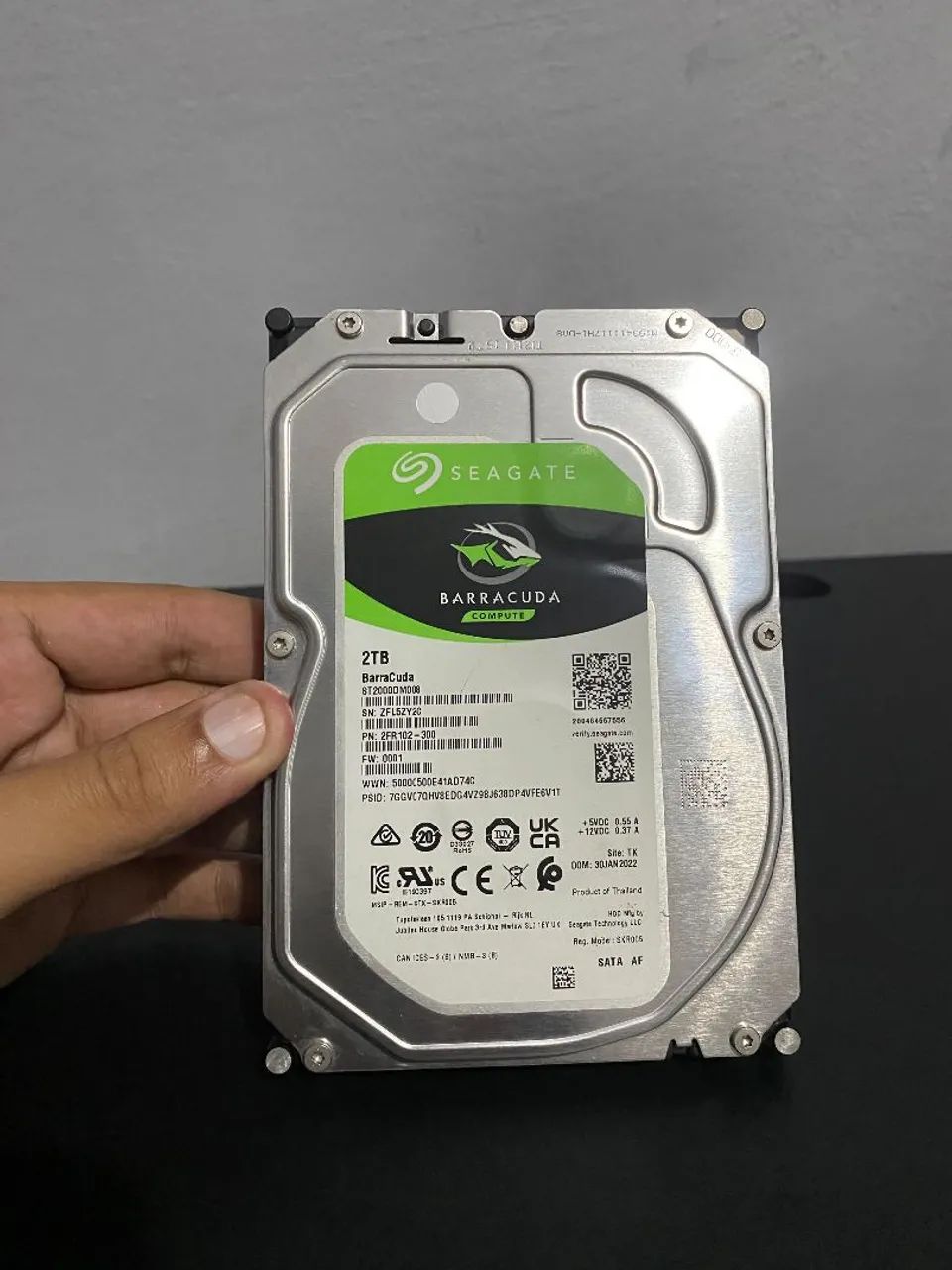 HD seagate barracuda 2TB, 3.5 sata