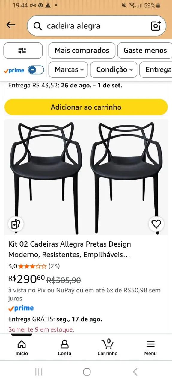 Cadeira allegra