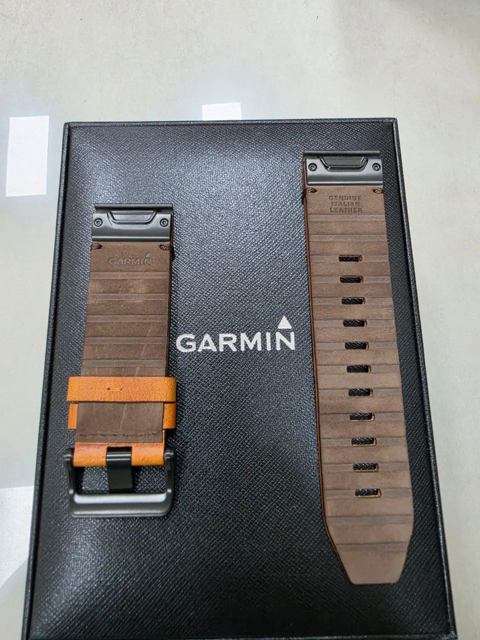 Pulseira garmin quickfit couro 26mm original  - Foto 3