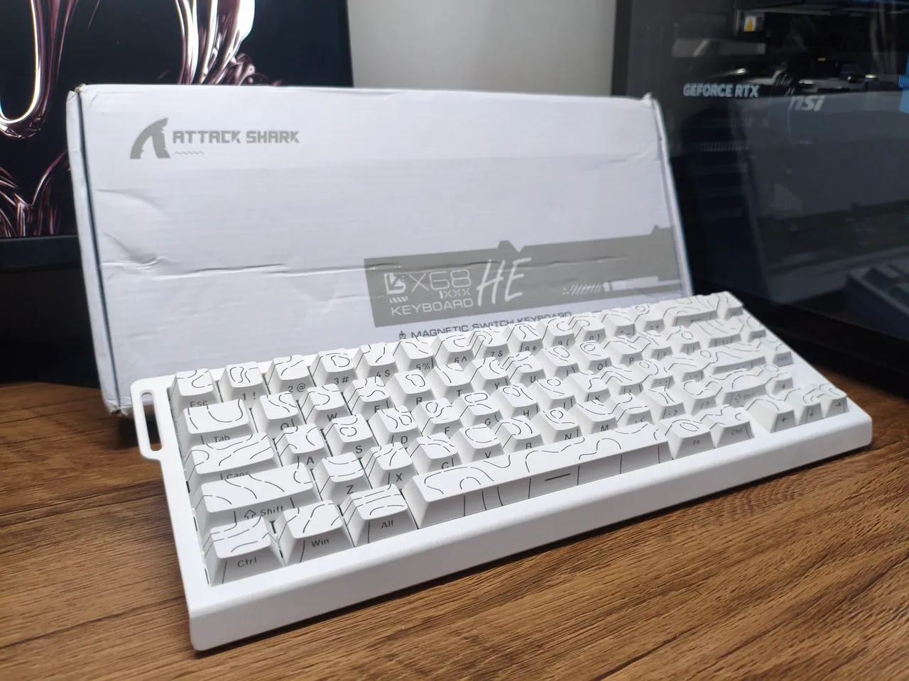 Teclado Magnético Gamer Attack Shark X68he - Foto 4