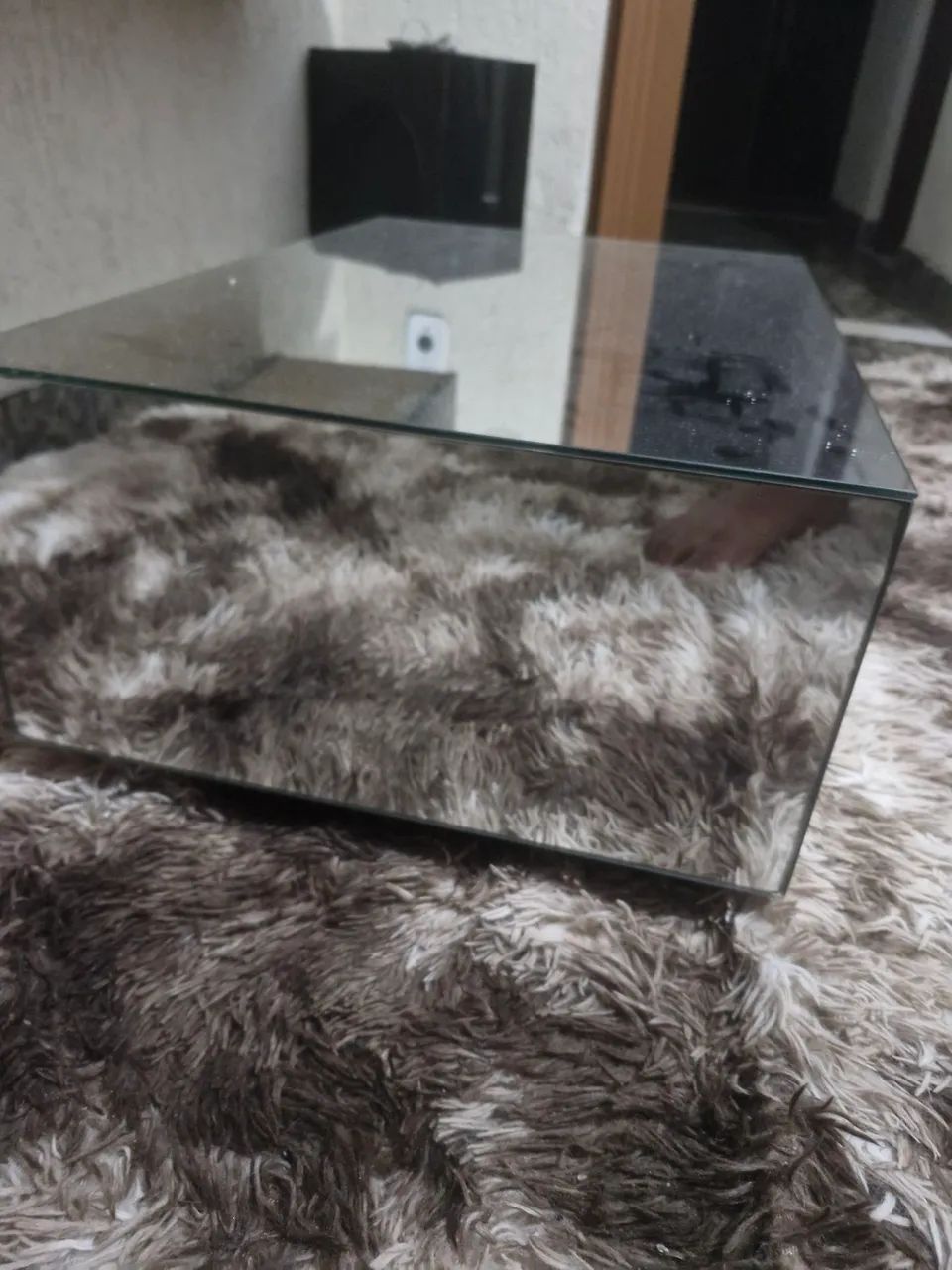 Mesa de centro de vidro