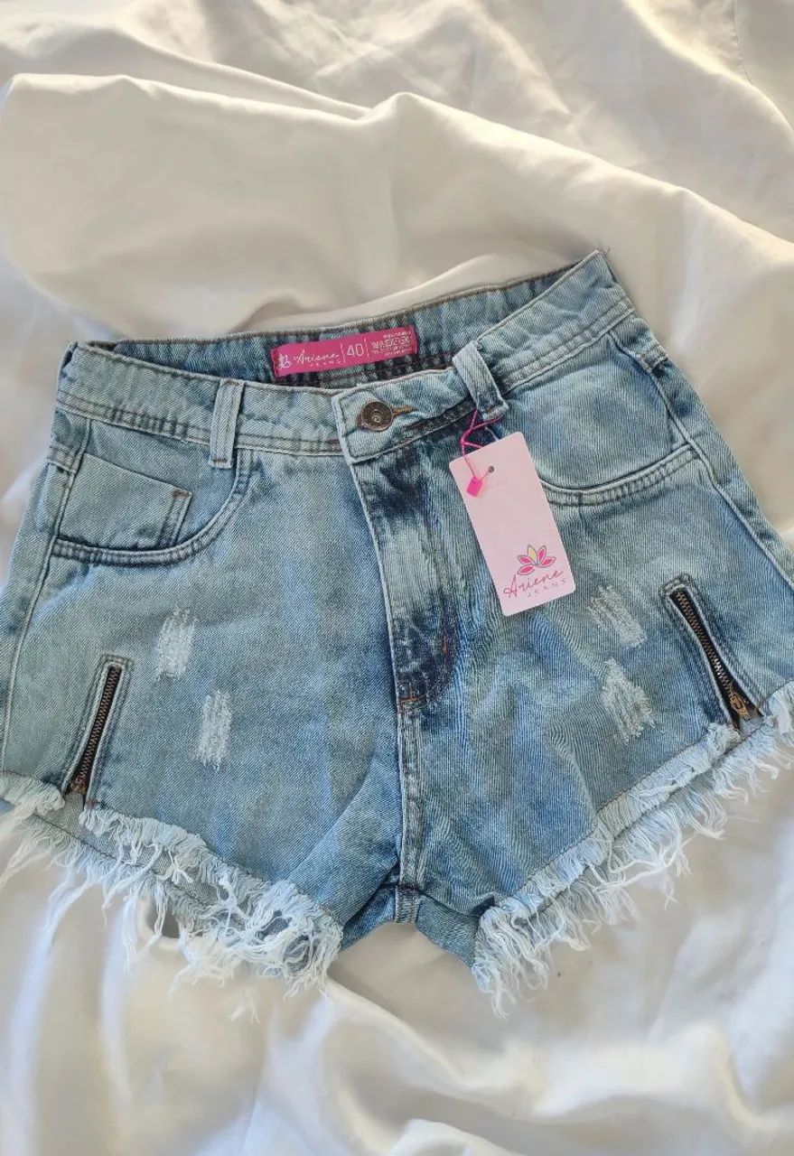Shorts Jeans cintura alta  - Foto 5