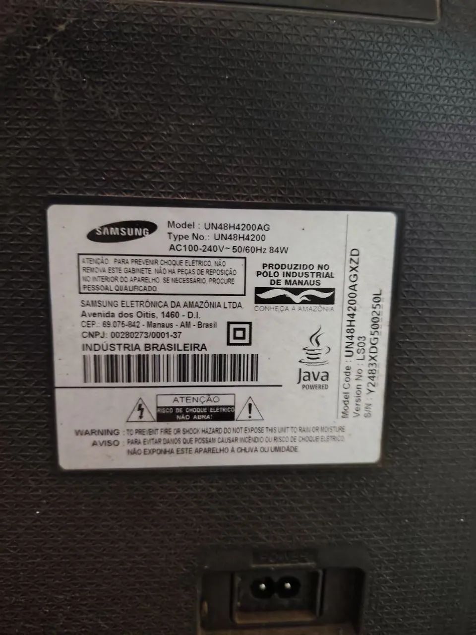Tv Samsung 50 polegadas não é smart 