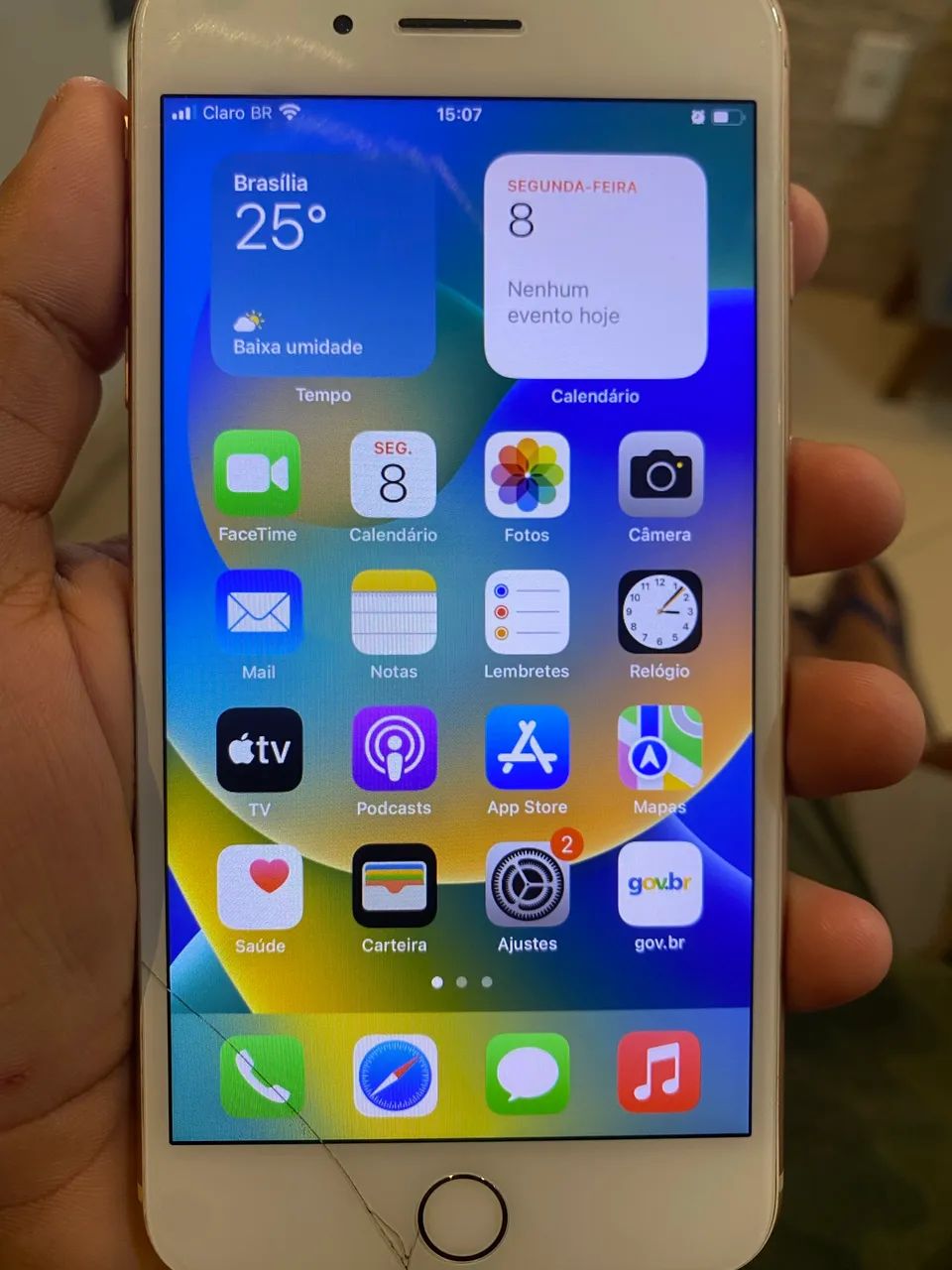 Vendo iPhone 8plus 128Gb em perfeito estado 