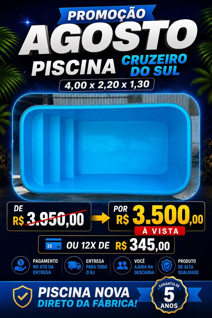 Piscina de fibra 