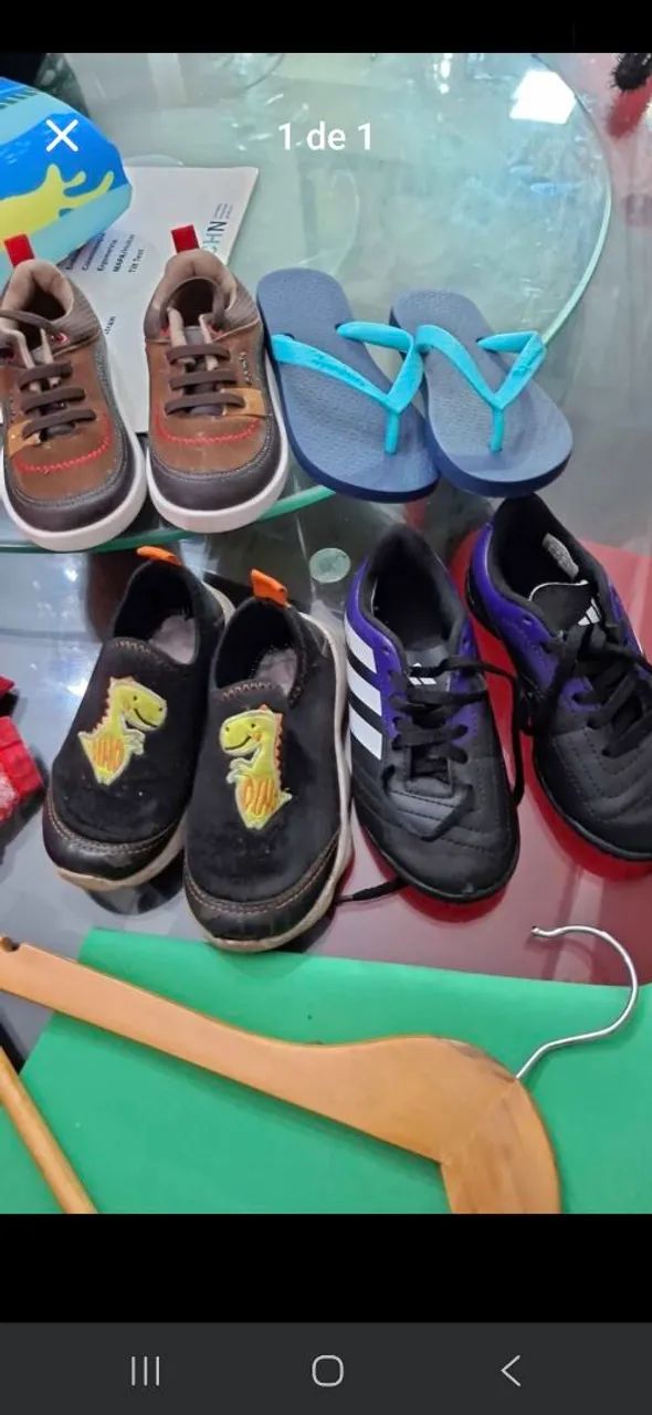 Vendendo sapatinhos número 23 e 24 2 usados e 2 novos 