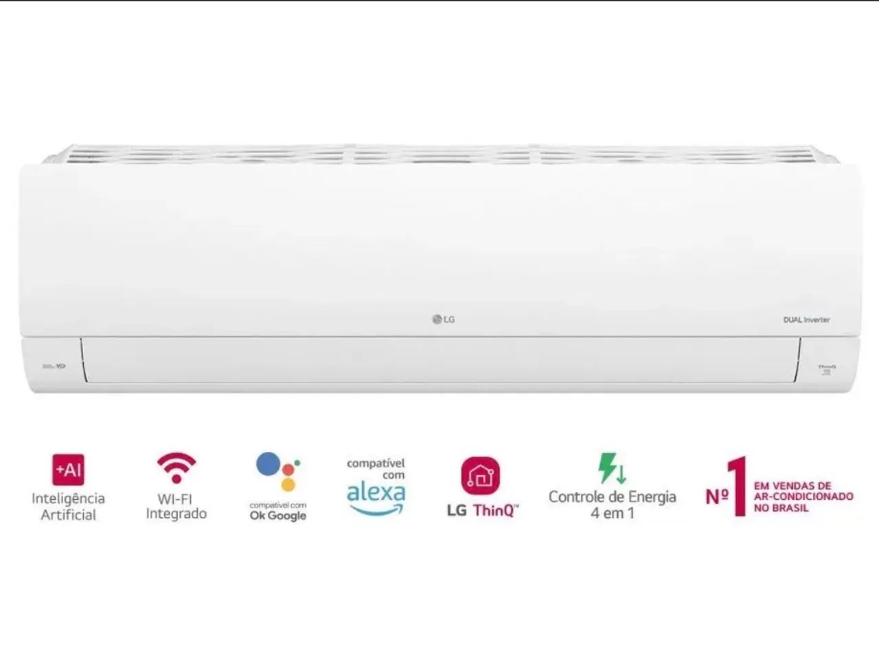 Ar Condicionado Split 12000 BTUs LG - 220V - Foto 2