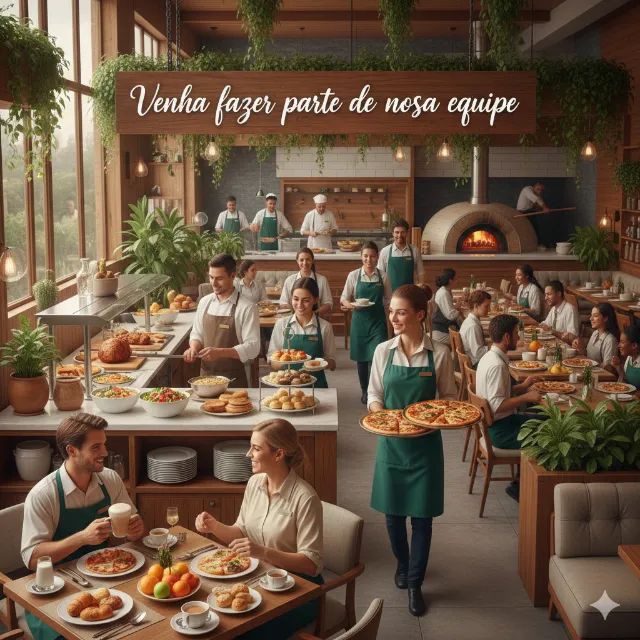 VAGAS PARA RESTAURANTE DIURNO E NOTURNO