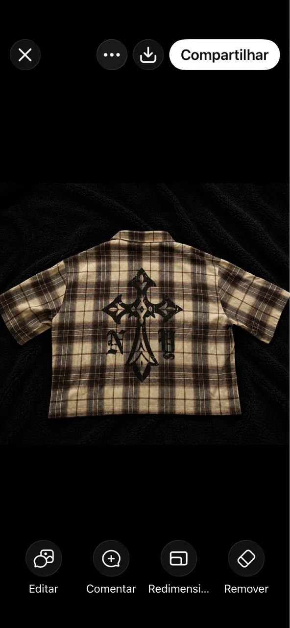 Camisa Boxy Xadrez - Foto 4