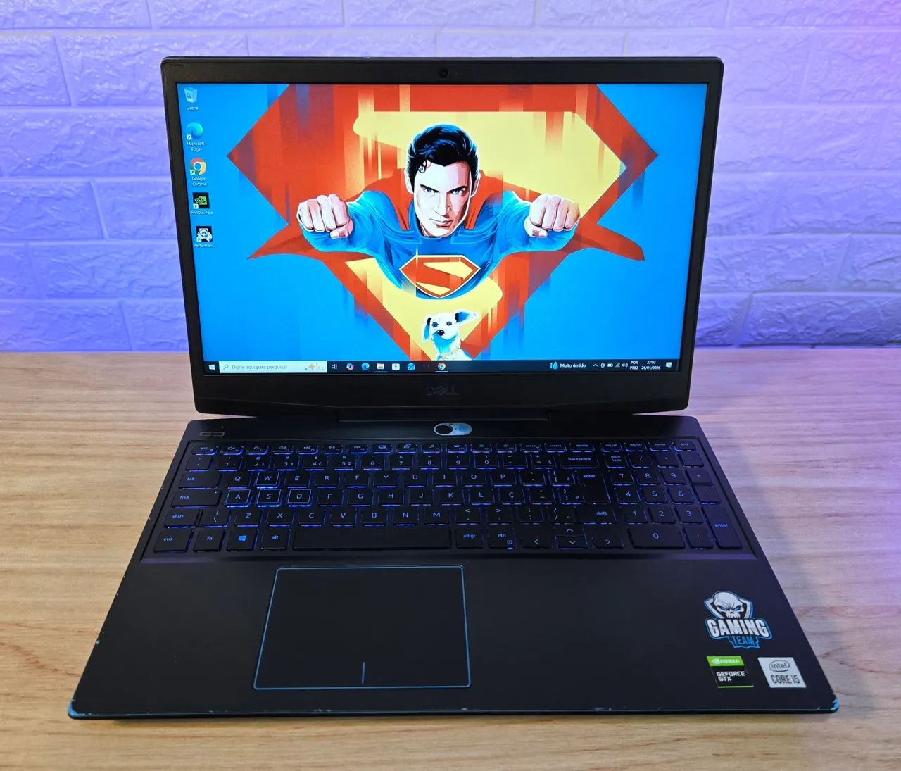 Notebook Gamer Dell G3, i5 10300H, GTX 1650 4GB, 16GB RAM, Tela 15,6 120Hz