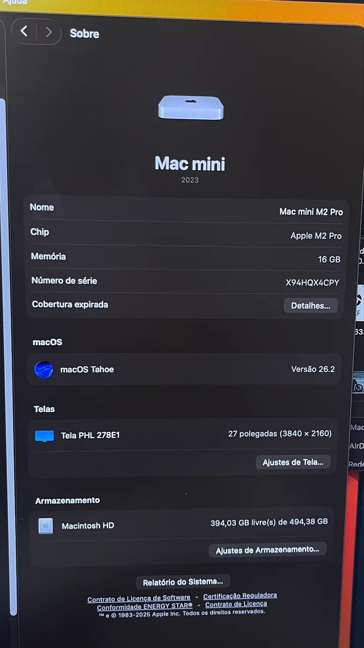 Mac Mini M2 Pro 16GB RAM 512GB SSD Impecável - Foto 2