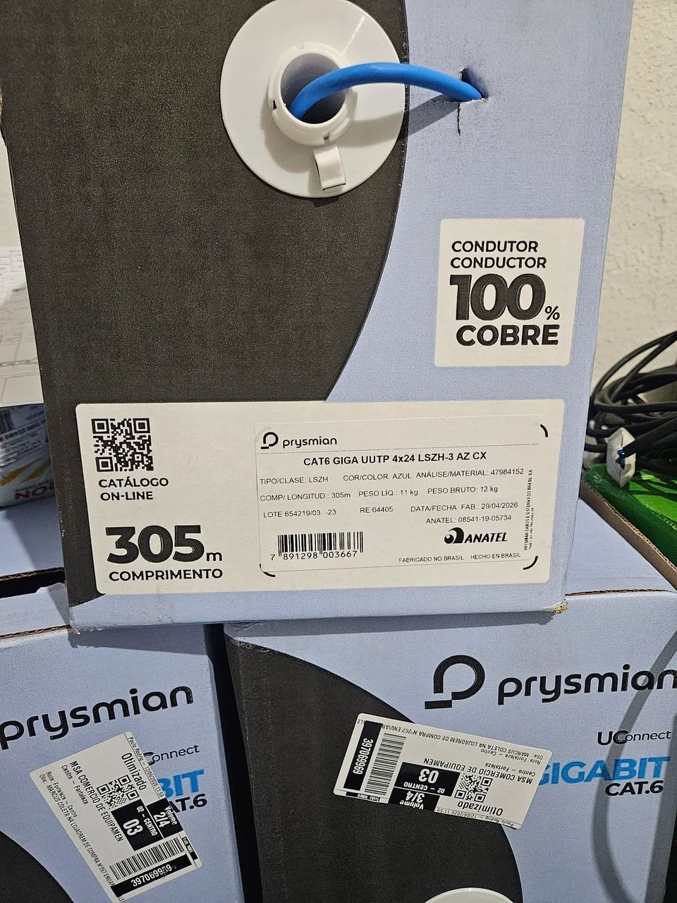Cabo de lan cat 6e