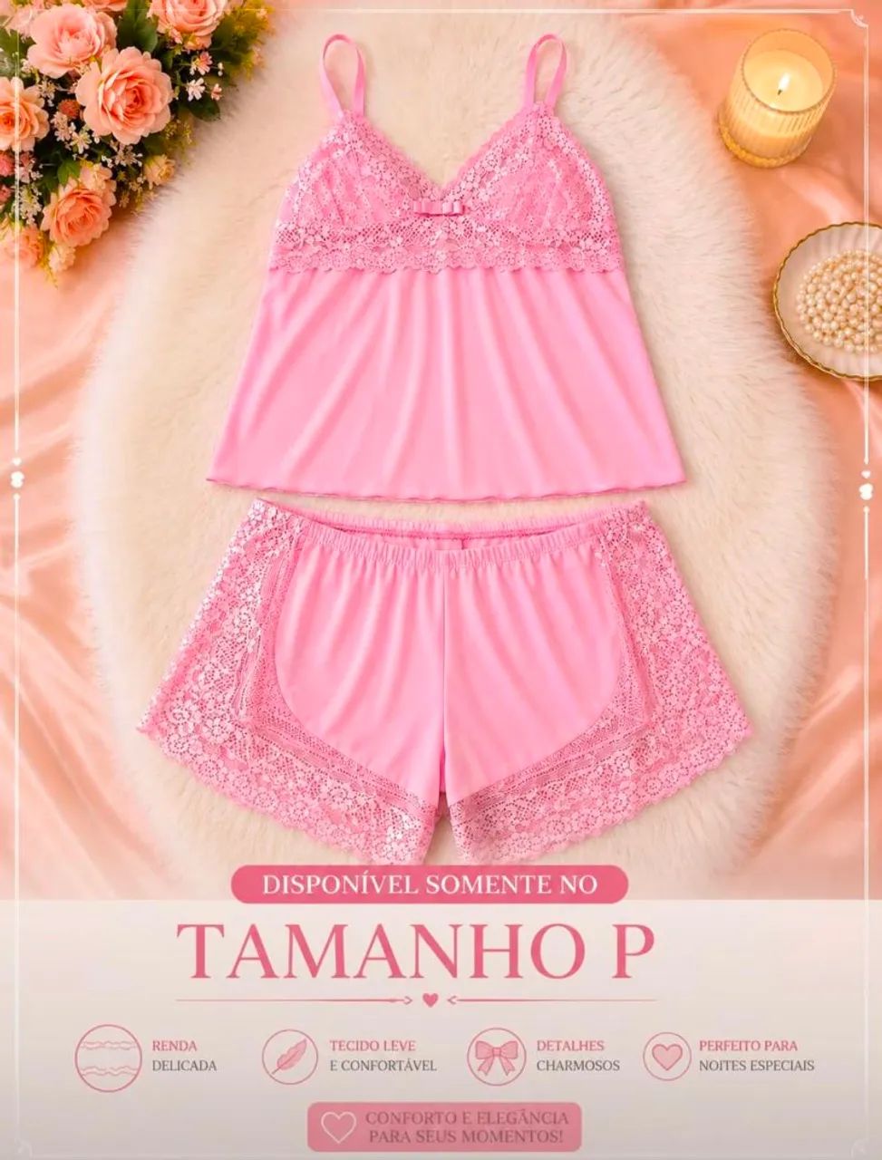 Pijama - babydoll Premium feminino variado 3