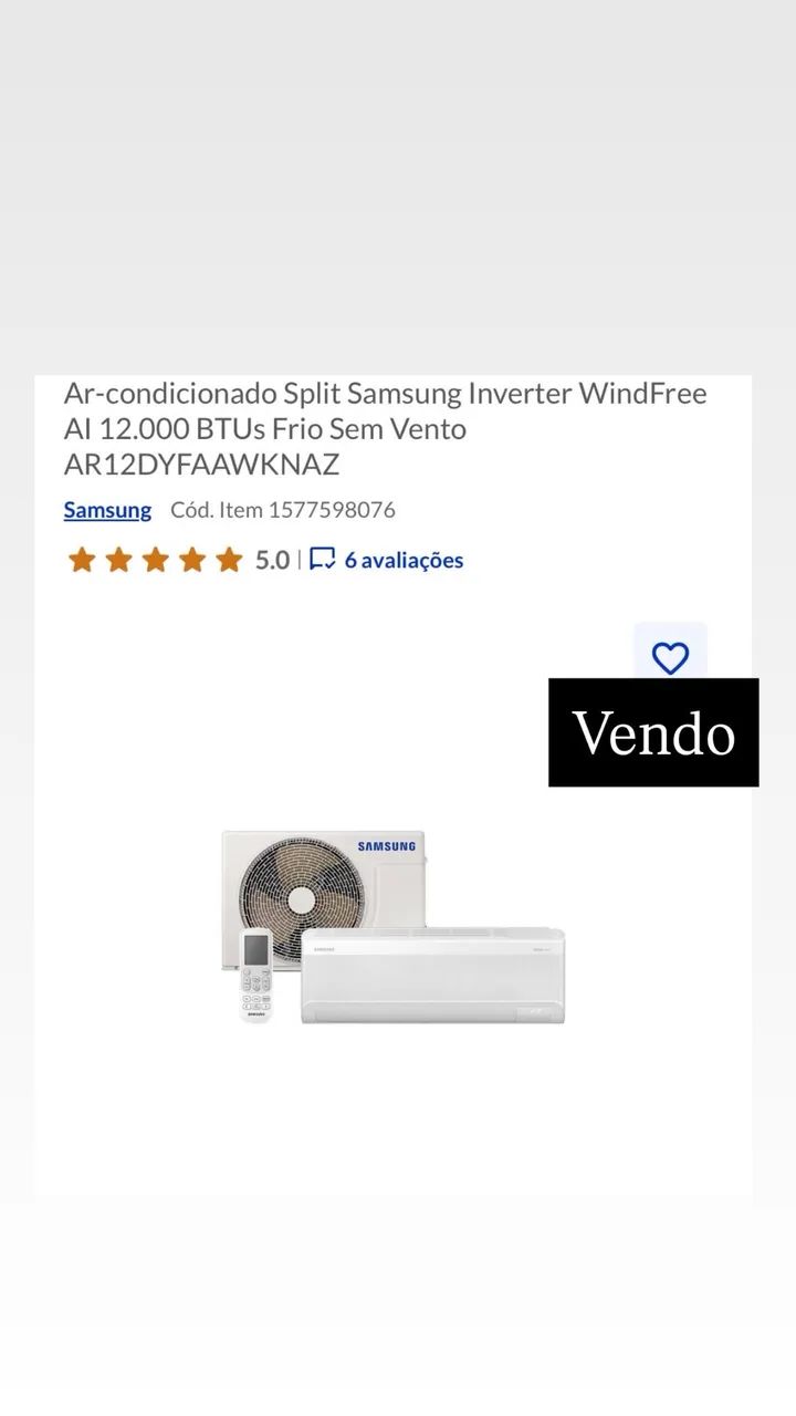 Ar condicionado novo 