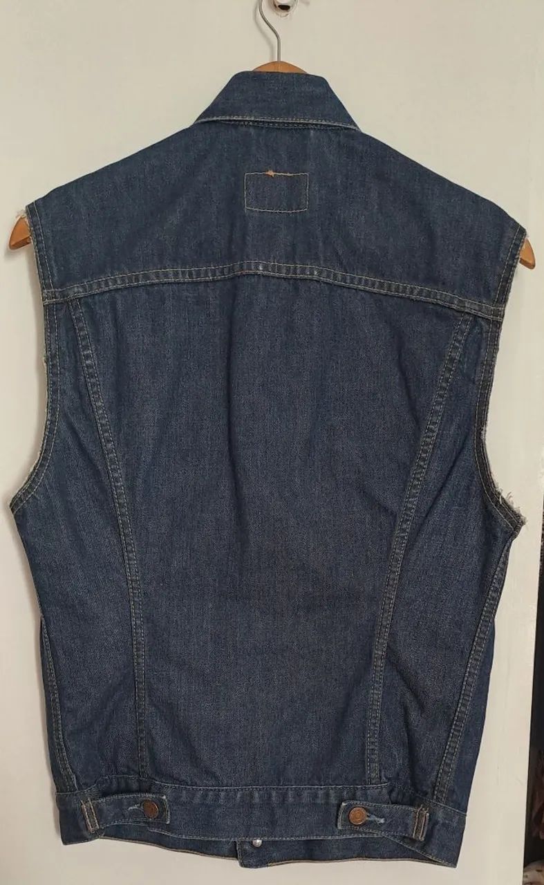 Jaqueta Jeans  customizada HOG Harley Davidson - Foto 3