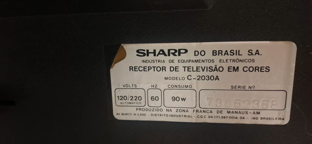 Vendo tv sharp modelo C-2030A funcionamento perfeitamente  - Foto 2
