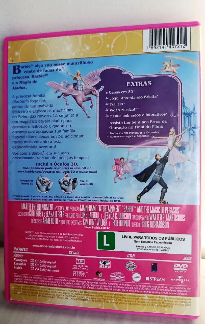 DVD Barbie e a magia de aladus - Foto 5
